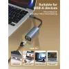 Перехідник USB-C to RJ45 Ethernet 1000Mbps LDNIO (RJ-01C) зображення 3