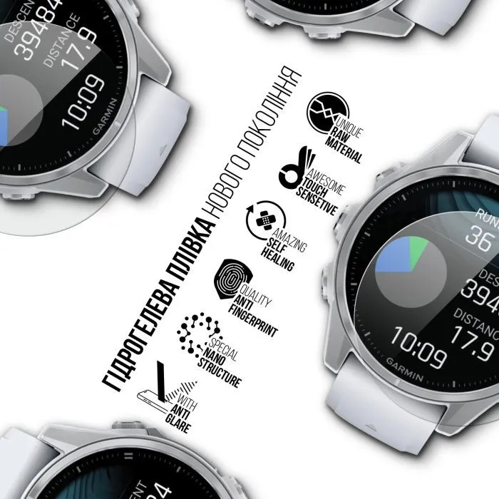 Пленка защитная Armorstandart Matte hydrogel Garmin Fenix 8 43mm 6 pcs (ARM92009) изображение 2