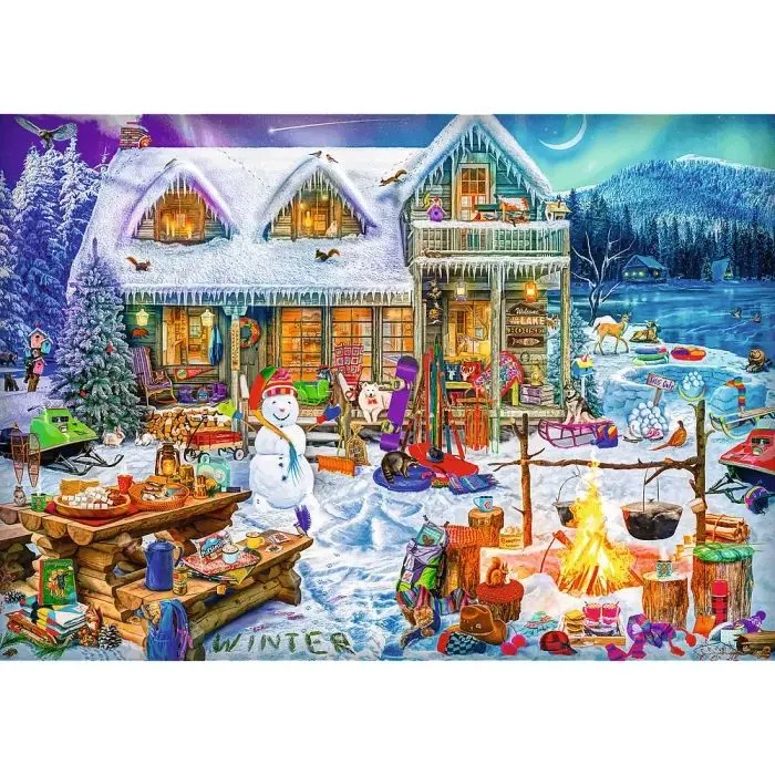 Пазл Trefl XMAS Зимовий час 1000 елементів (5900511109481) зображення 2