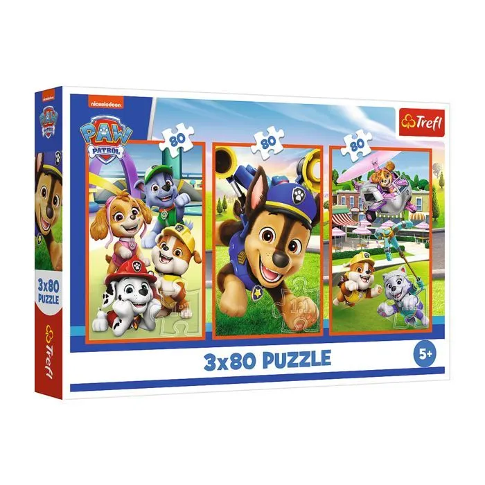 Пазл Trefl Paw patrol Собача банда 3 х 80 елементів (5900511348866)