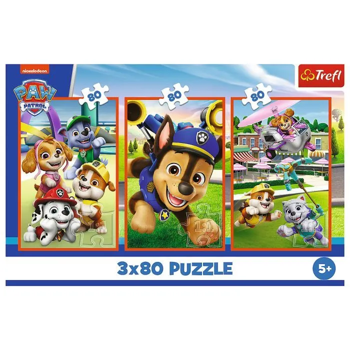 Пазл Trefl Paw patrol Собача банда 3 х 80 елементів (5900511348866) зображення 5