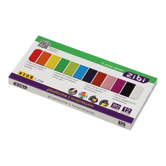 Пластилин ZiBi KIDS Line 12 кольорів, 192 г (ZB.6274) изображение 2