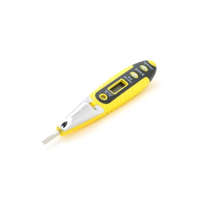 Тестер автомобильный Voltronic LD-805, 12–220V, цифровая индикация, черно-желтая ручка (LD-805)