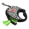 Поводок для собак WAUDOG R-leash с контейнером для пакетов "Зебра", светоотражающая лента M (256-0055) изображение 5