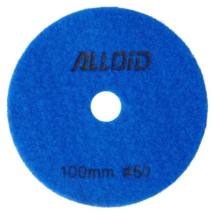 Круг зачистной Alloid Pro, алмазный, шлифовальный, на липучке, COMBS, 100мм, зерно 150 (DD-63379)