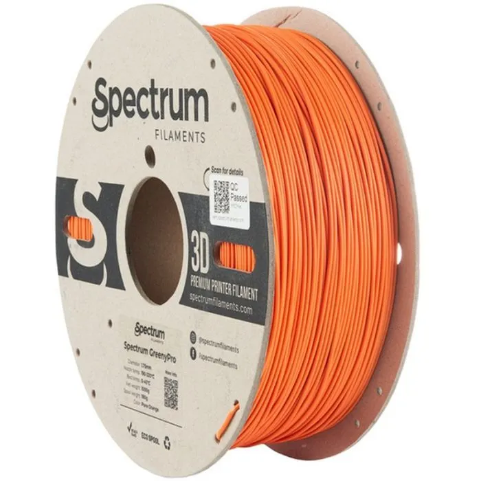 Пластик для 3D-принтера Spectrum GreenyPro 1.75mm 1kg Orange, Pure (80906)