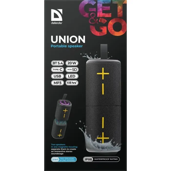 Акустична система Defender Union Black (65139) зображення 12
