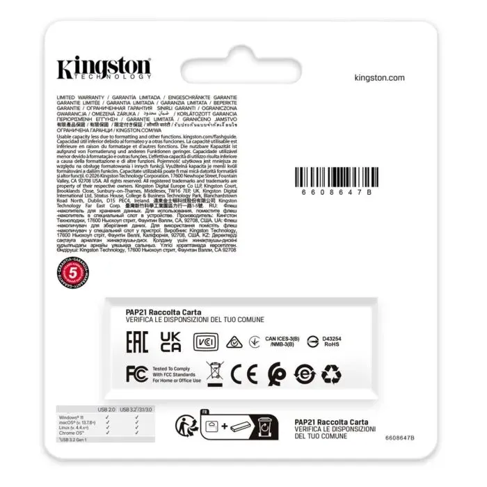 USB флеш накопичувач Kingston 128GB DataTraveler Exodia Black-Blue USB 3.2 (DTXG2/128GB) зображення 6