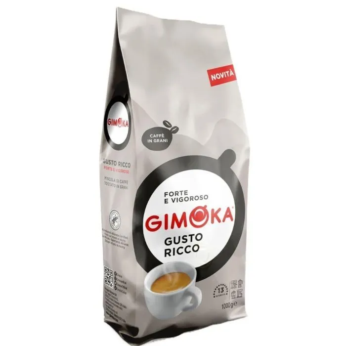Кава Gimoka Gusto Ricco в зернах 1 кг (8003012000060)