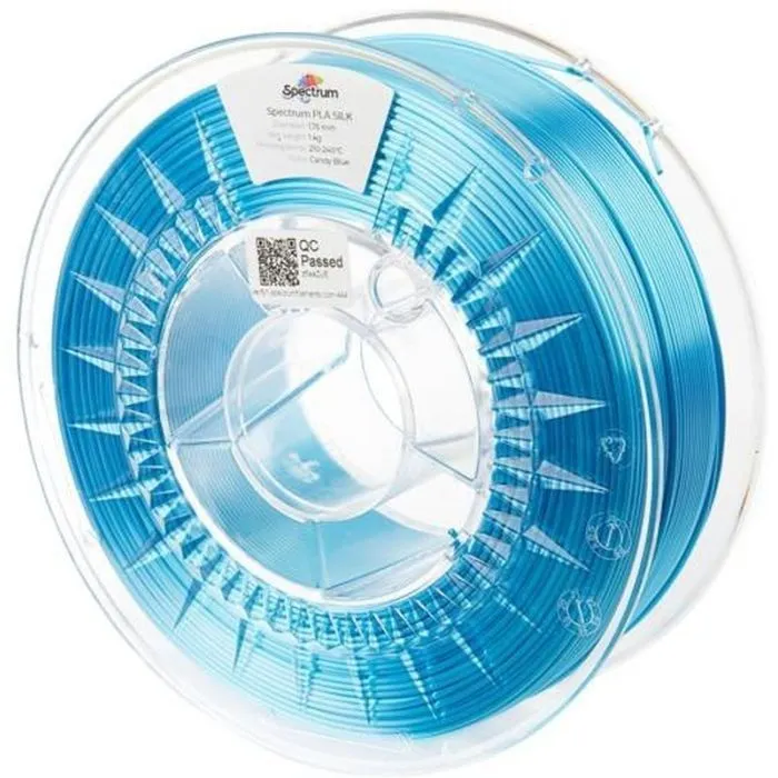 Пластик для 3D-принтера Spectrum PLA Silk 1.75mm 1kg, Blue, Candy (80510)