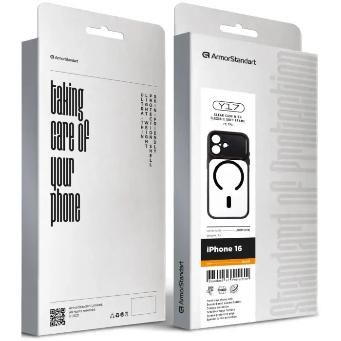 Чохол до мобільного телефона Armorstandart Y17 MagCase Apple iPhone 16 Black (ARM91498) зображення 3