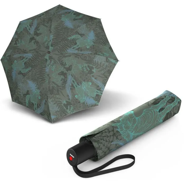 Зонт Knirps A.200 Medium Duomatic Savannah Emerald автомат, складана (Kn95-7201-8897)