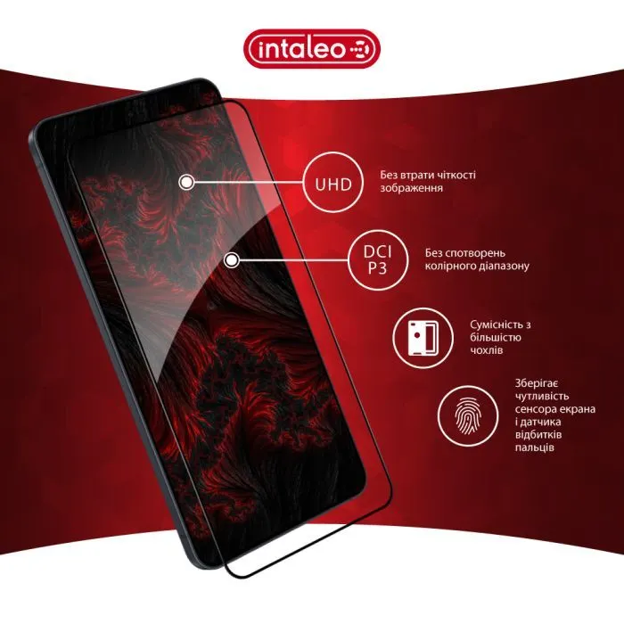 Скло захисне Intaleo Full Glue ESD Samsung S25 Edge Black (1283126630156) зображення 4