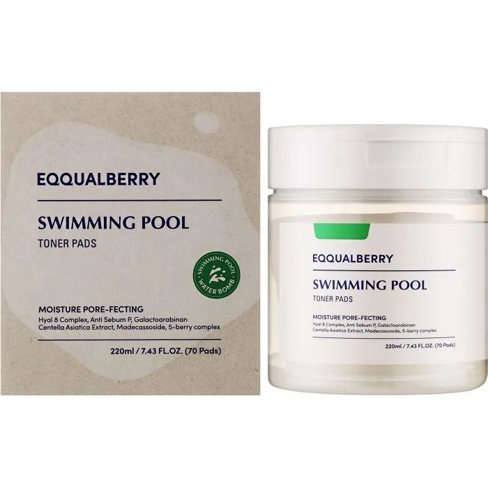 Тонік для обличчя Eqqualberry Swimming Pool Toner Pad 70 шт (8809875454312) зображення 2