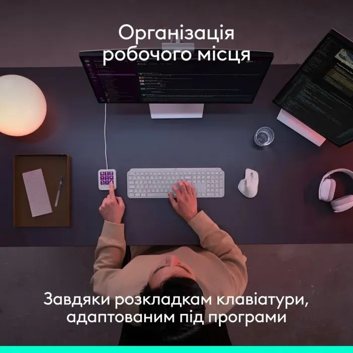 Набор блогера Logitech MX Keypad USB Type-C Pale Grey (920-013892) изображение 5