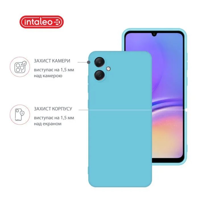 Чохол до мобільного телефона Intaleo Silicone Samsung Galaxy A05 Light Blue (1283126599781) зображення 3