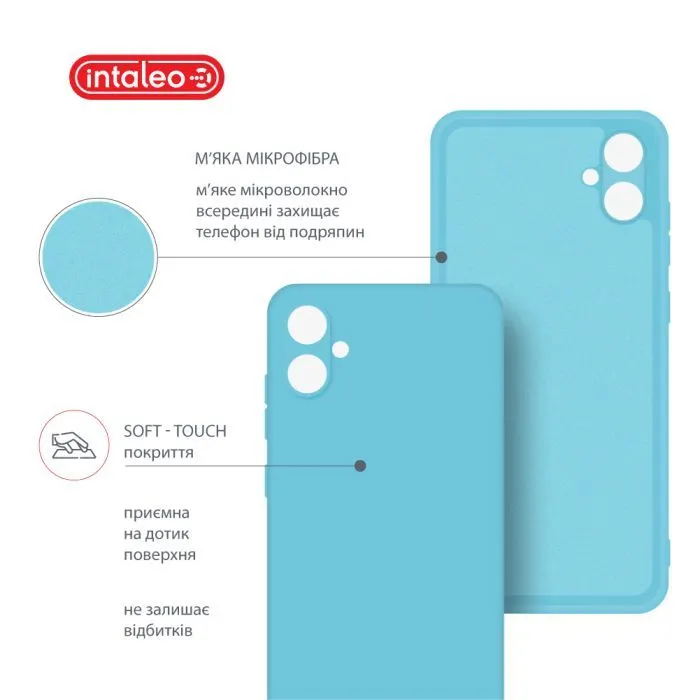 Чохол до мобільного телефона Intaleo Silicone Samsung Galaxy A05 Light Blue (1283126599781) зображення 5