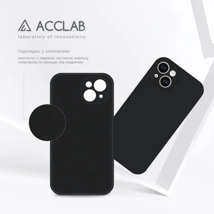 Чохол до мобільного телефона ACCLAB SoftShell Apple iPhone 14 Black (1283126556975) зображення 5