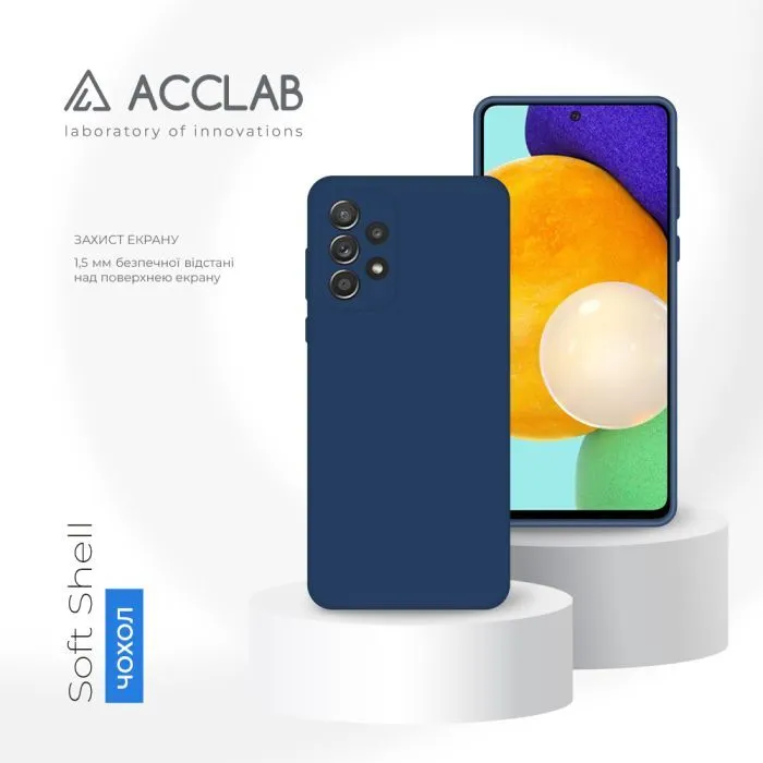 Чохол до мобільного телефона ACCLAB SoftShell Samsung Galaxy A72 Blue (1283126560873) зображення 4