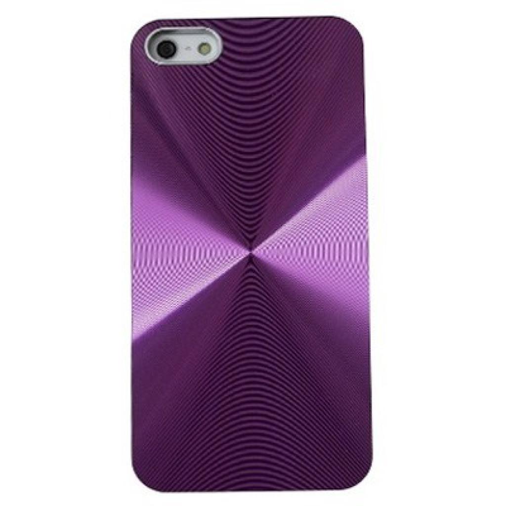 Чохол до мобільного телефона Drobak для Apple Iphone 5 /Aluminium Panel Purple (210219)