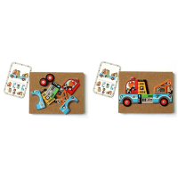 Настольная игра Djeco Аппликация с молоточком Транспорт (DJ06641) изображение 3