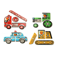 Настольная игра Djeco Аппликация с молоточком Транспорт (DJ06641) изображение 4
