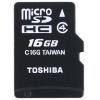 Карта пам'яті Toshiba 16Gb microSDHC class 4 (SD-C16GJ(6A)