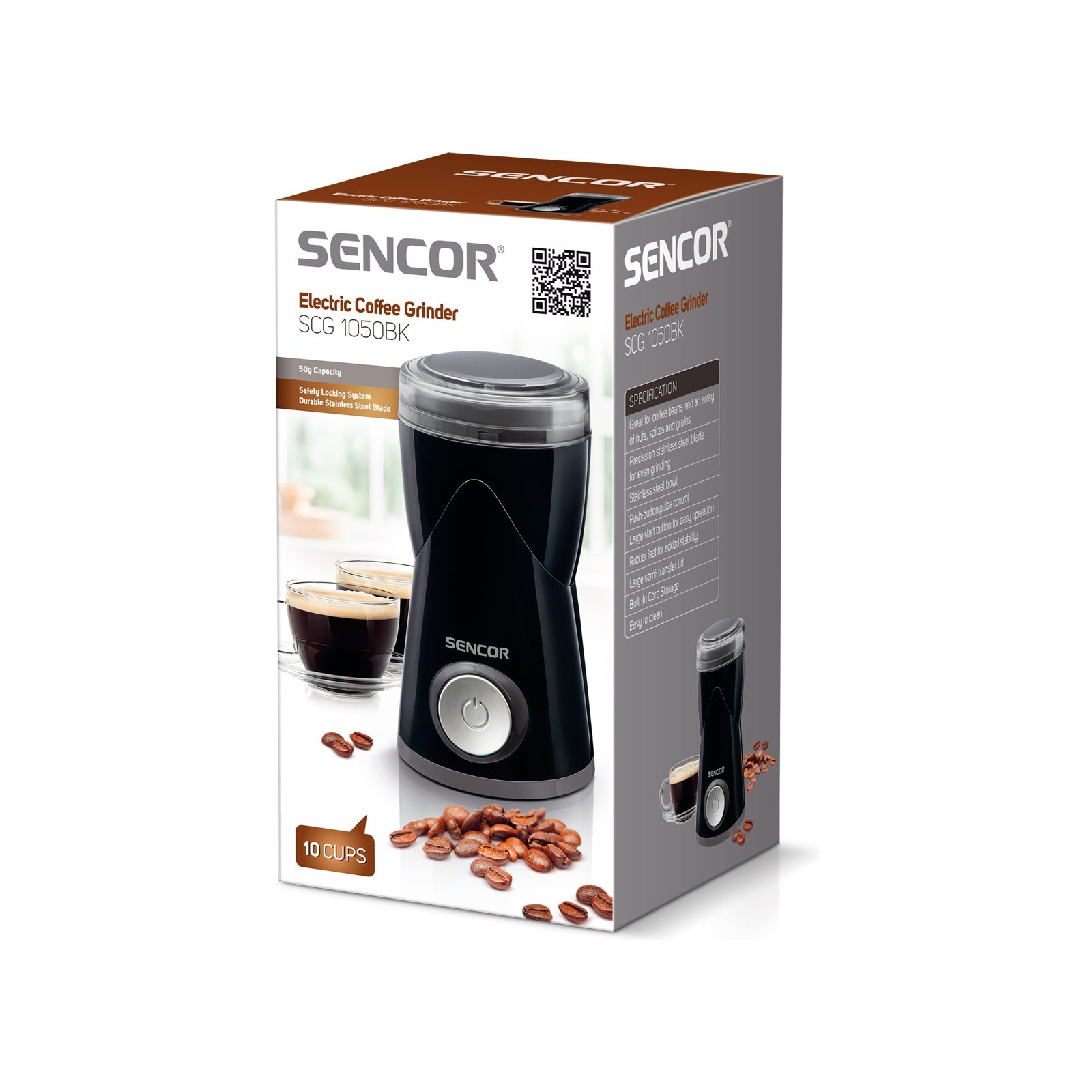 Кофемолка Sencor SCG 1050 BK (SCG1050BK) изображение 2
