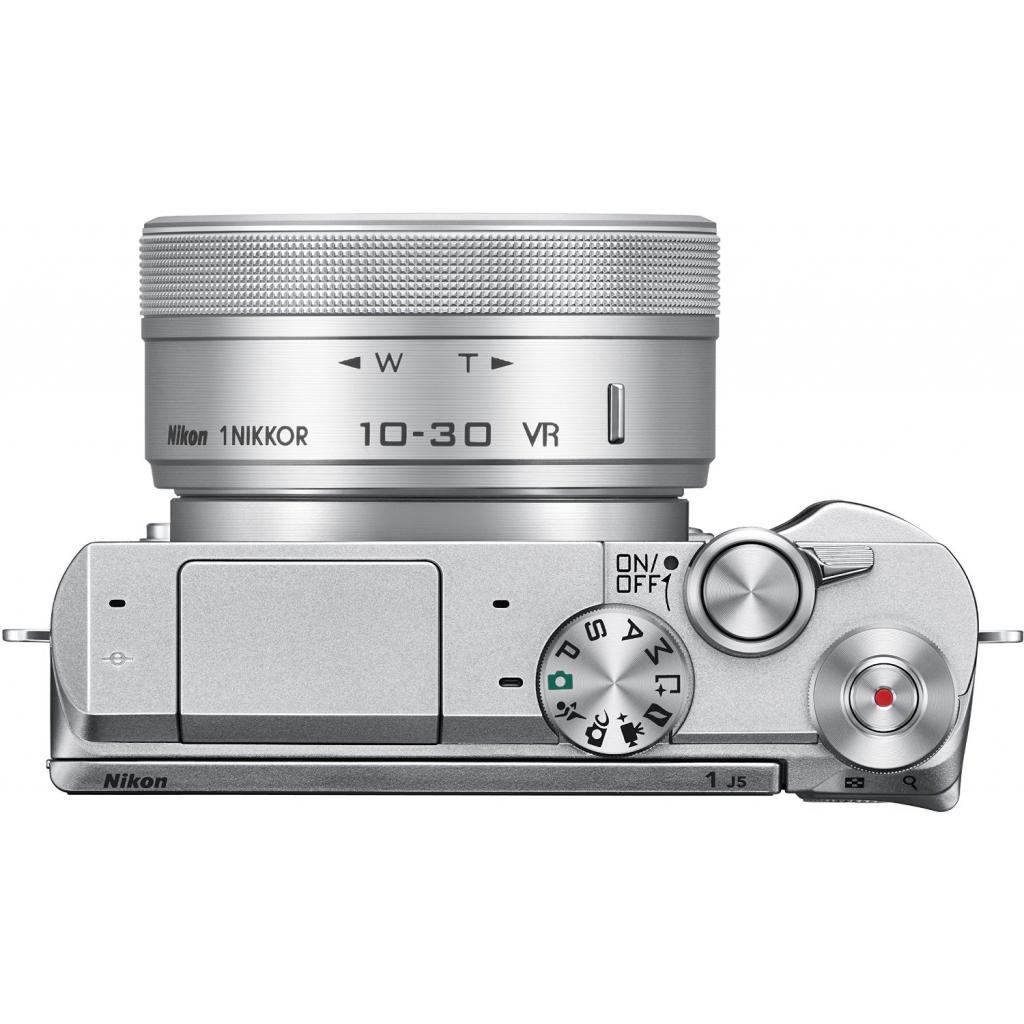 Цифровий фотоапарат Nikon 1 J5 10-30 Silver Kit (VVA243K001) зображення 5