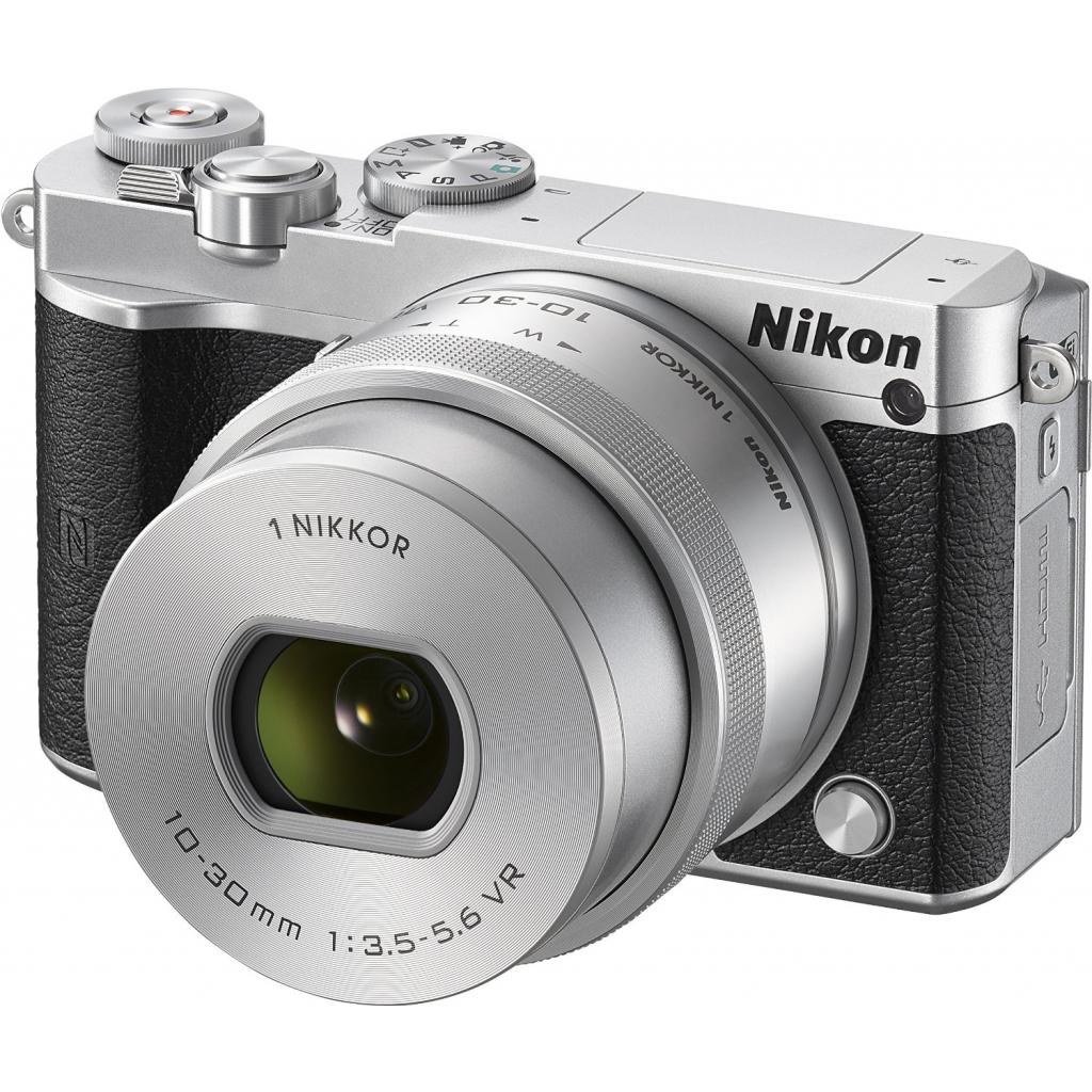 Цифровий фотоапарат Nikon 1 J5 10-30 Silver Kit (VVA243K001)
