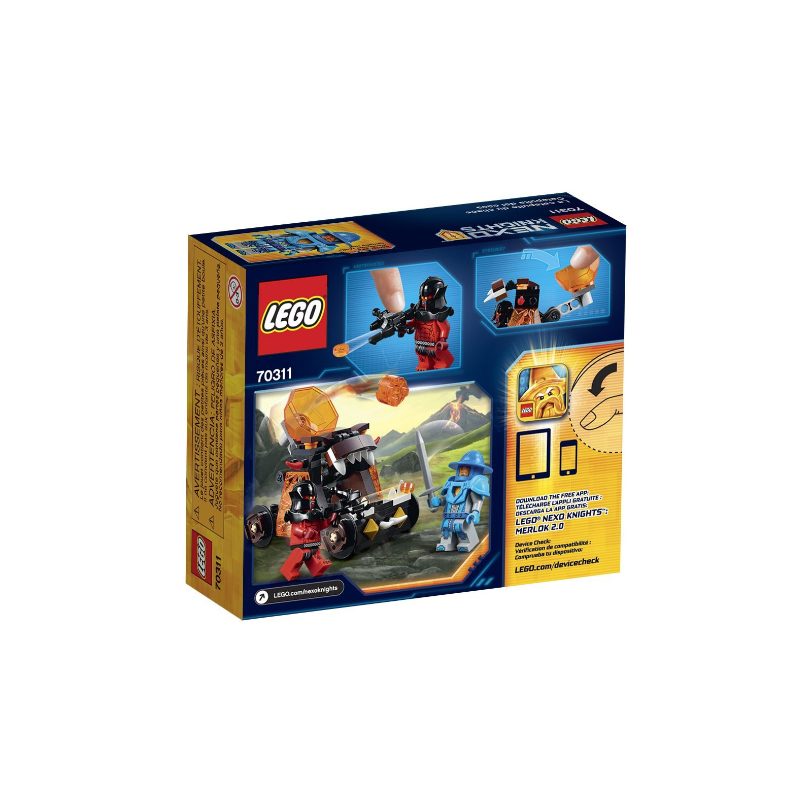 Конструктор LEGO Nexo Knights Безумная катапульта (70311) зображення 7