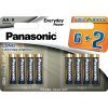 Батарейка Panasonic AA LR6 Everyday Power * 8(6+2) (LR6REE/8B2F)