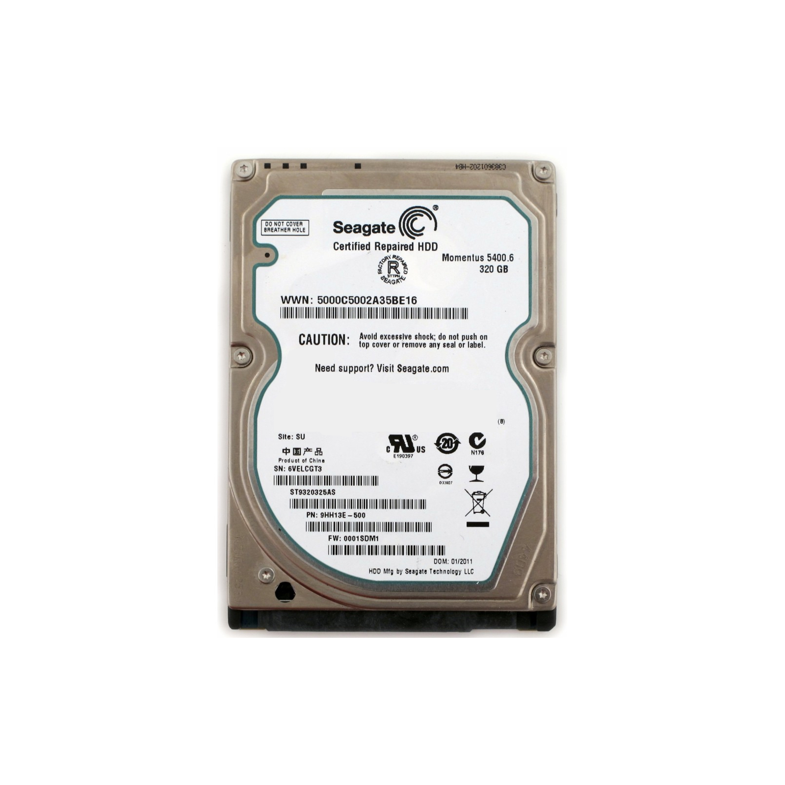 Жорсткий диск для ноутбука 2.5" 320GB Seagate (# ST9320325AS #)