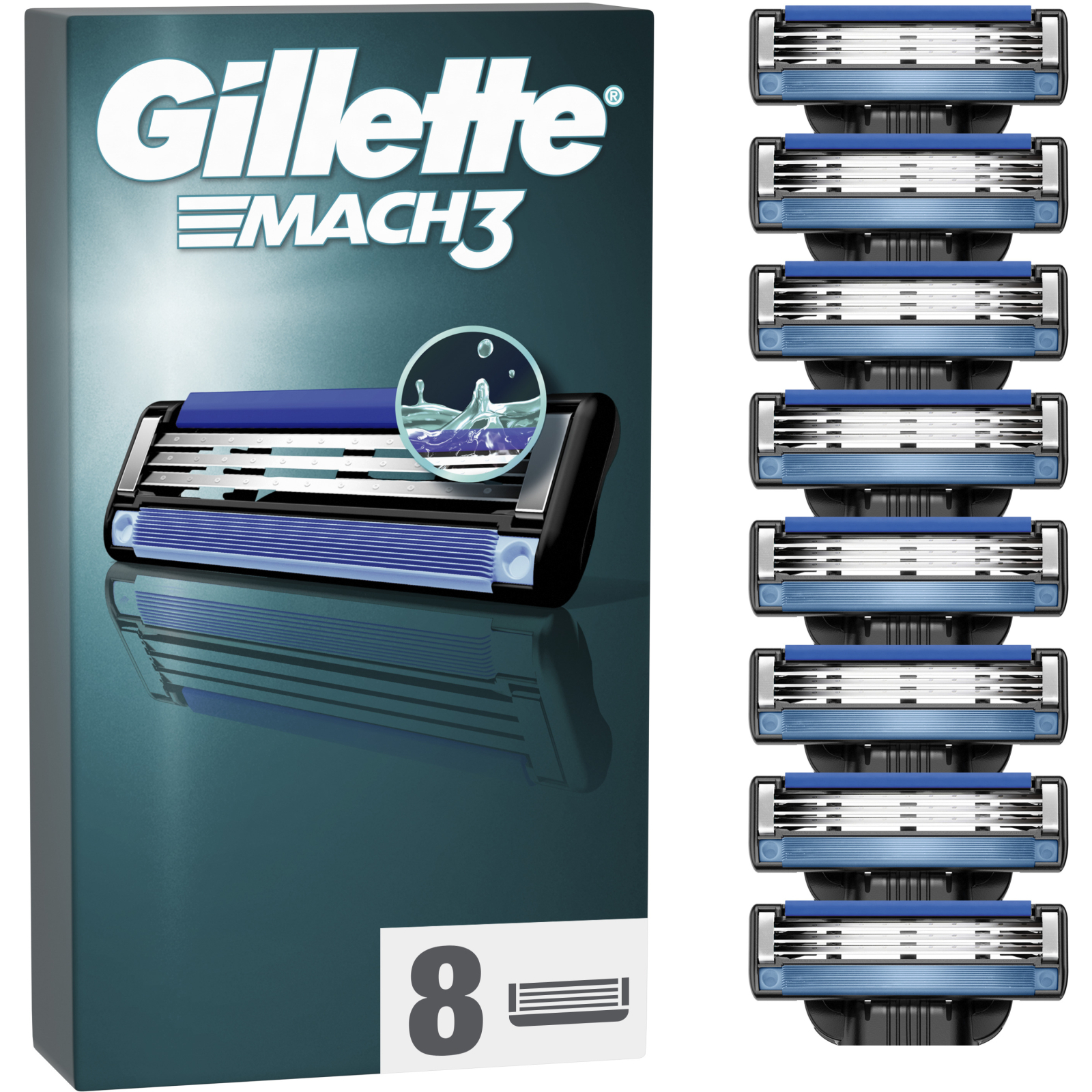 Сменные кассеты Gillette Mach3, 6 шт (7702018408832)