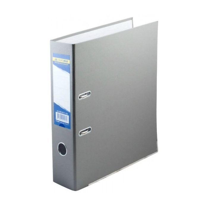 Папка - регистратор Buromax А4, 70мм, JOBMAX PP, gray, built-up (BM.3011-09c)