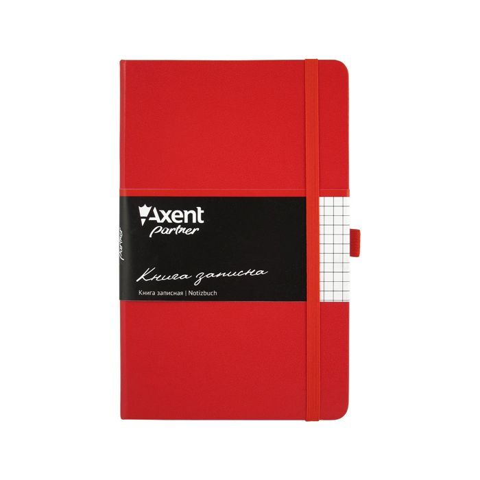 Книга записная Axent Partner, 125*195, 96sheets, square, red (8201-03-А)