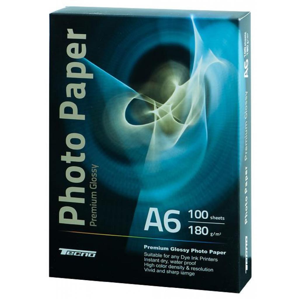 Фотобумага Tecno 10x15cm 180g 100 pack Glossy, Premium Photo Paper CB (PG 180 A6 CP)