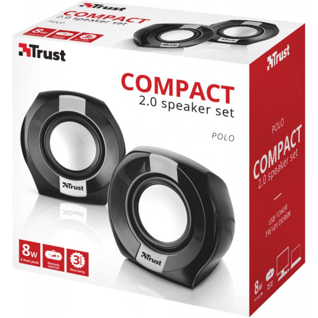 Акустична система Trust Polo Compact 2.0 Speaker Set black (20943) зображення 6
