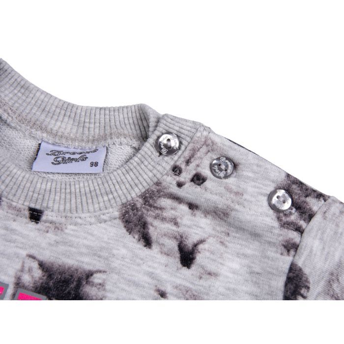 Набір дитячого одягу Breeze кофта та штани сірий меланж (7874-98G-gray) зображення 3