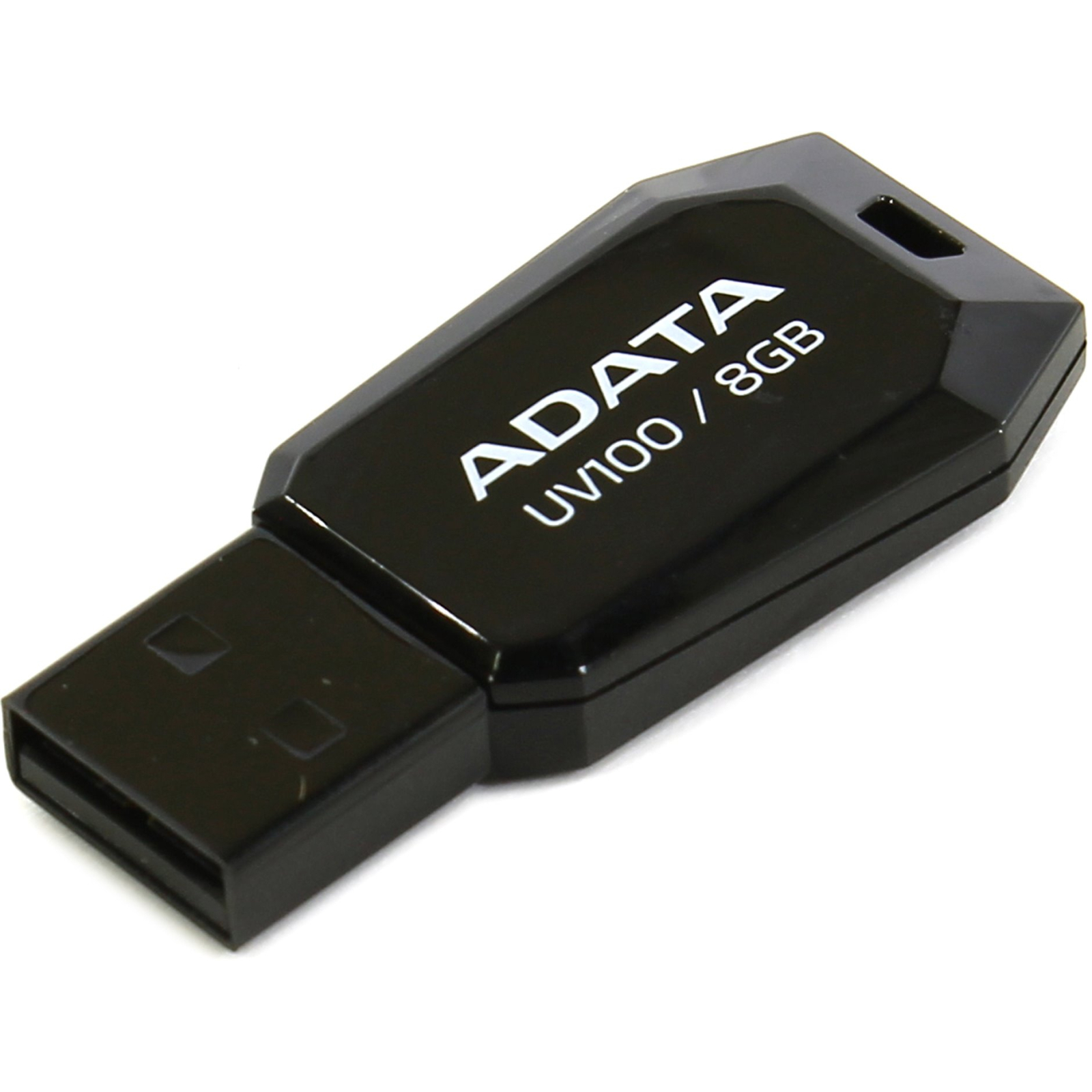 USB флеш накопитель ADATA 8GB DashDrive UV100 Black USB 2.0 (AUV100-8G-RBK) изображение 2