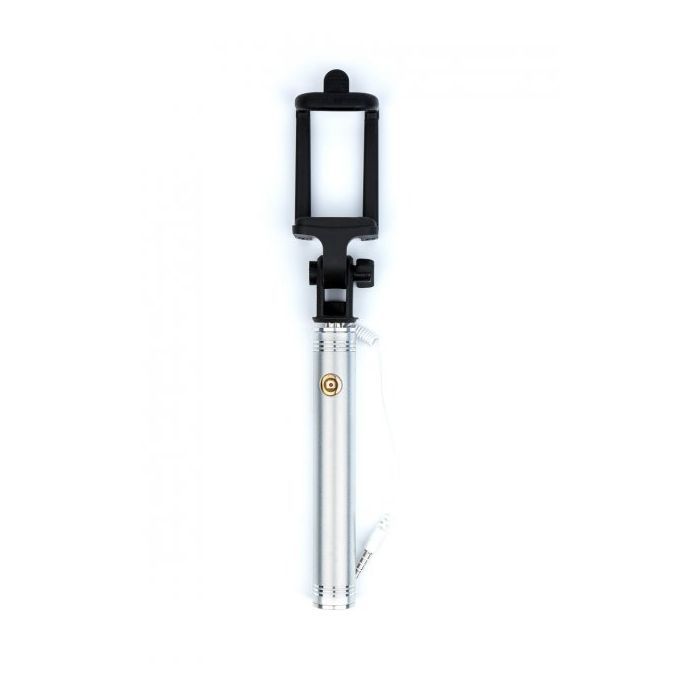 Монопод для селфі Grand-X Metallic Jack 3,5 U-крепление 170-750мм Silver (MPGJMS)