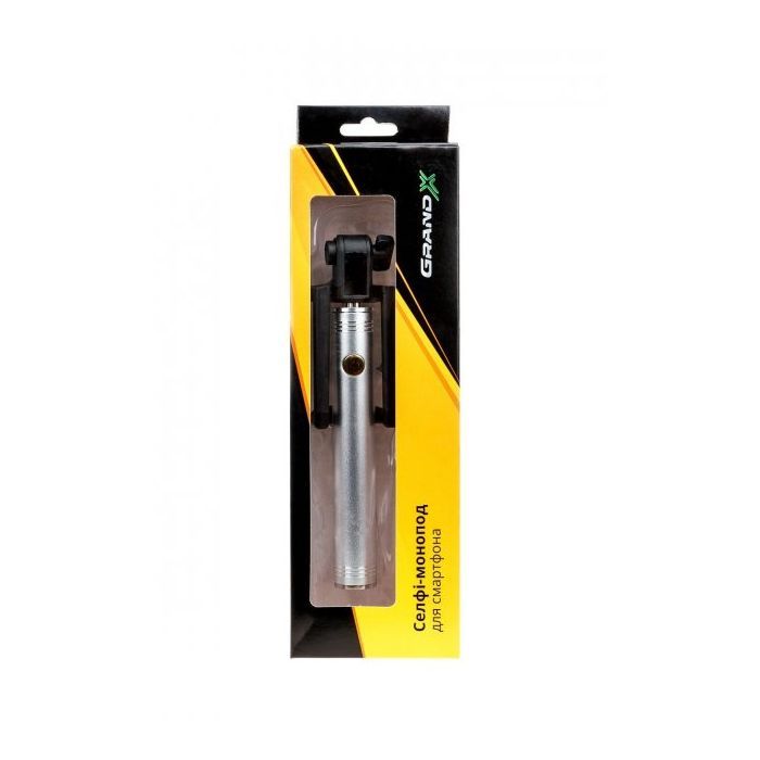 Монопод для селфі Grand-X Metallic Jack 3,5 U-крепление 170-750мм Silver (MPGJMS) зображення 8