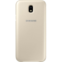 Чехол для мобильного телефона Samsung для J7 (2017)/J730-EF-WJ730CFEGRU - Wallet Cover (Gold) (EF-WJ730CFEGRU) изображение 2