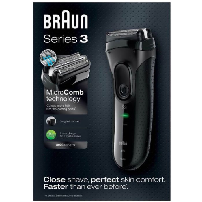 Электробритва Braun Series 3 3020 Black изображение 5