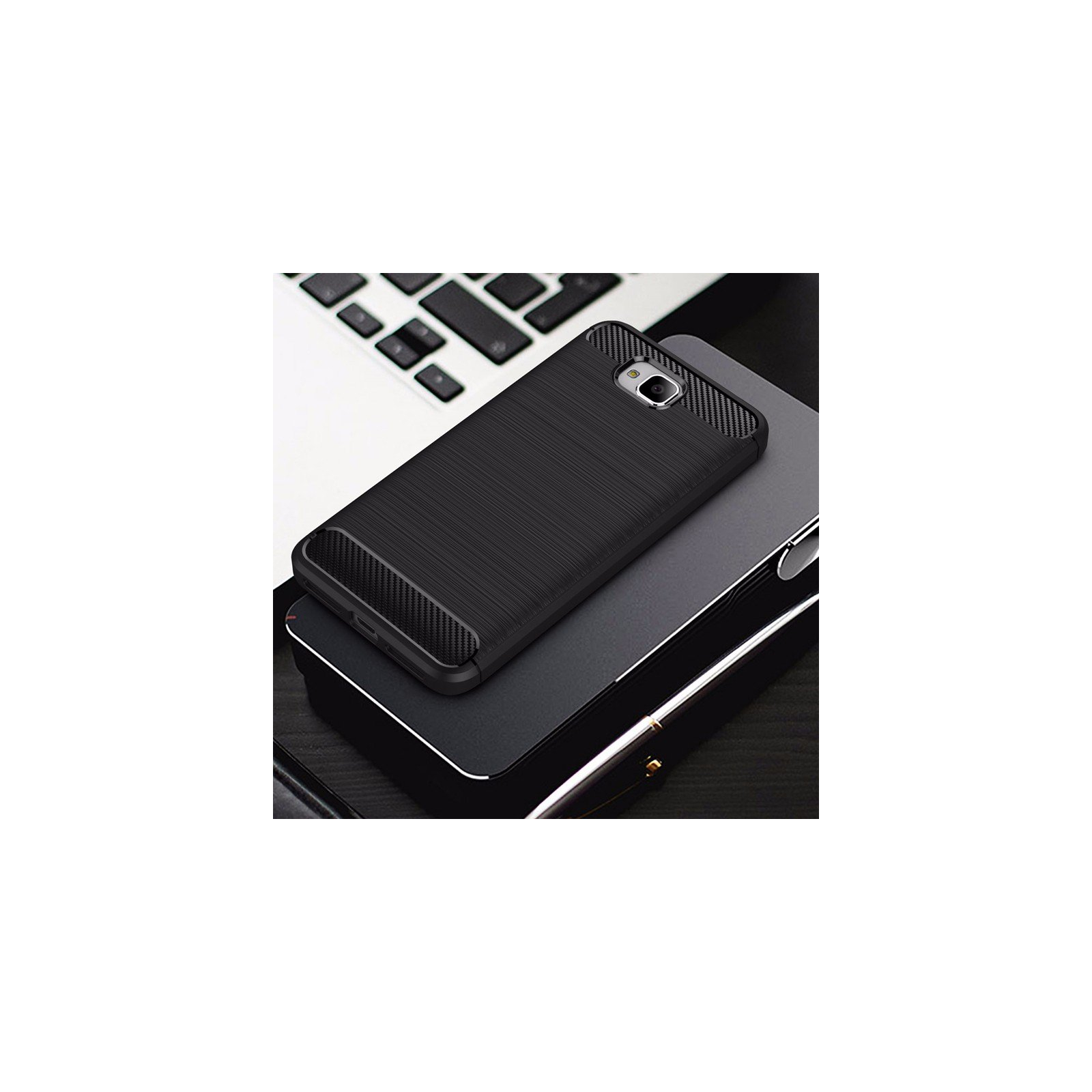 Чехол для мобильного телефона для Huawei Y6 Pro 2017 Carbon Fiber (Black) Laudtec (LT-HY6PROB) изображение 7