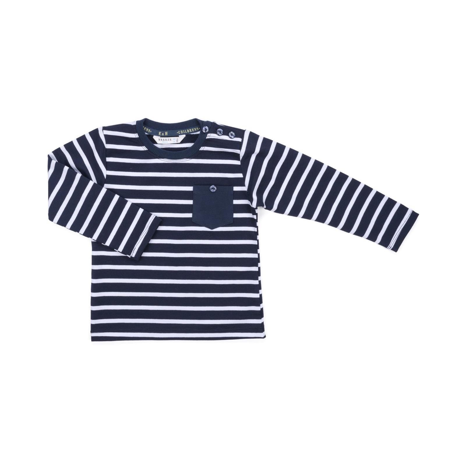 Набор детской одежды Breeze в полосочку и с карманчиком (8999-68B-darkblue) изображение 2