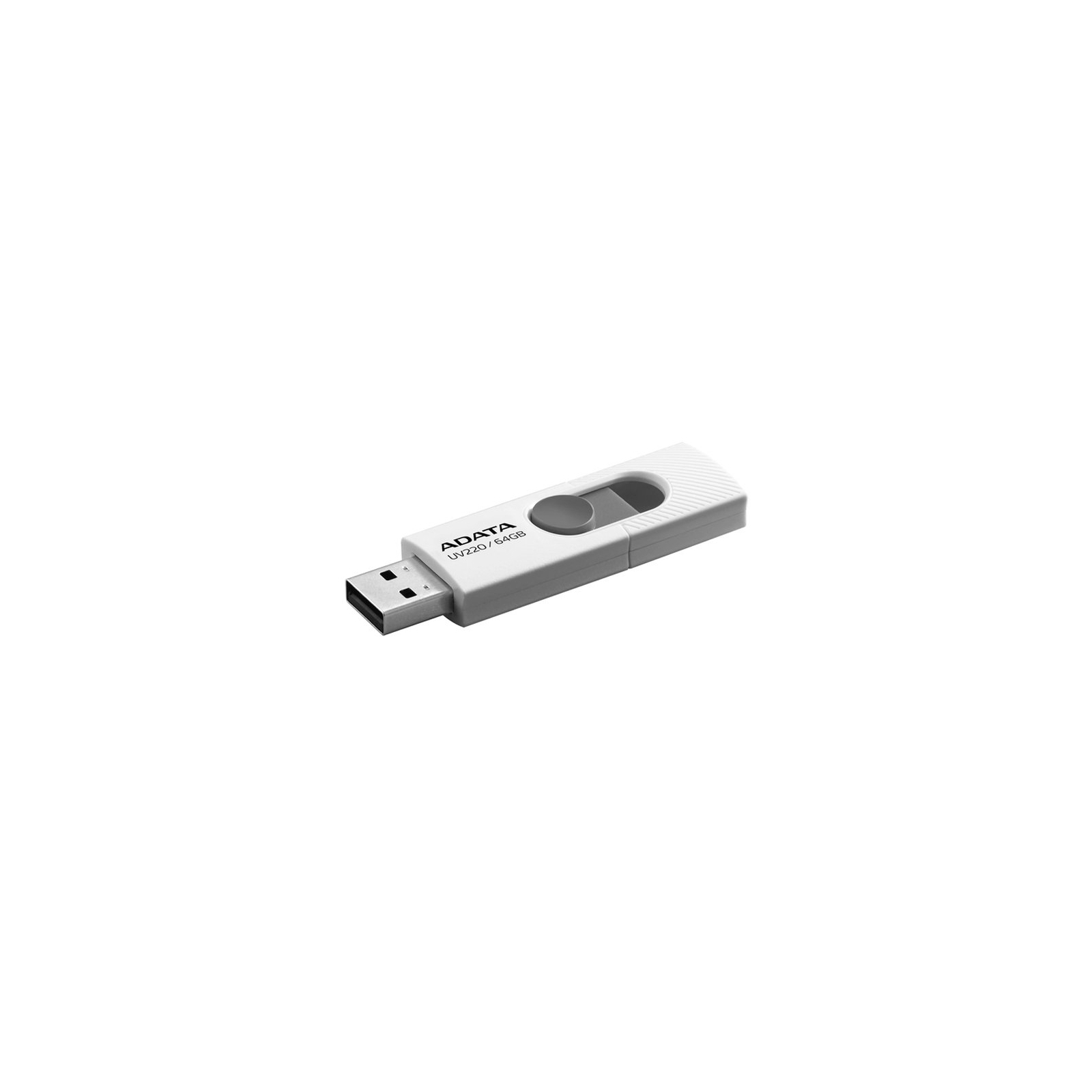 USB флеш накопичувач ADATA 64GB UV220 White/Gray USB 2.0 (AUV220-64G-RWHGY) зображення 2
