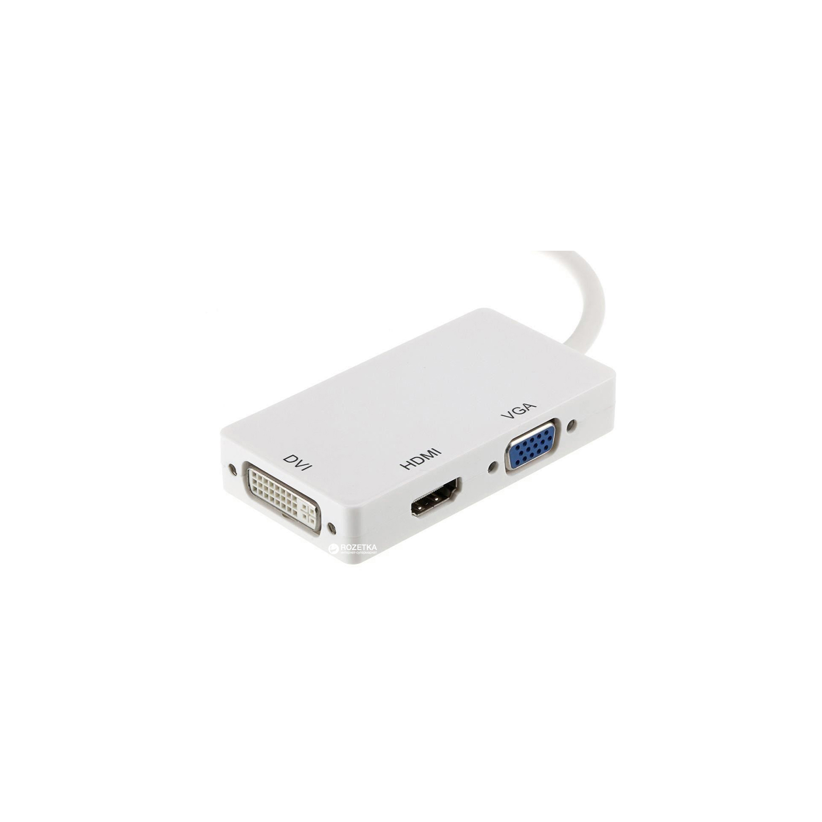 Порт-реплікатор PowerPlant mini Display Port — HDMI, DVI, VGA (3 в 1) (CA910946) зображення 3