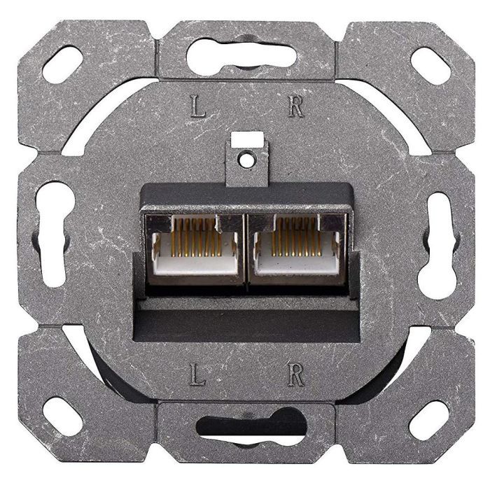 Компьютерная розетка Digitus 2xRJ45 STP, cat. 6, для наружной проводки (DN-9006-N) изображение 6