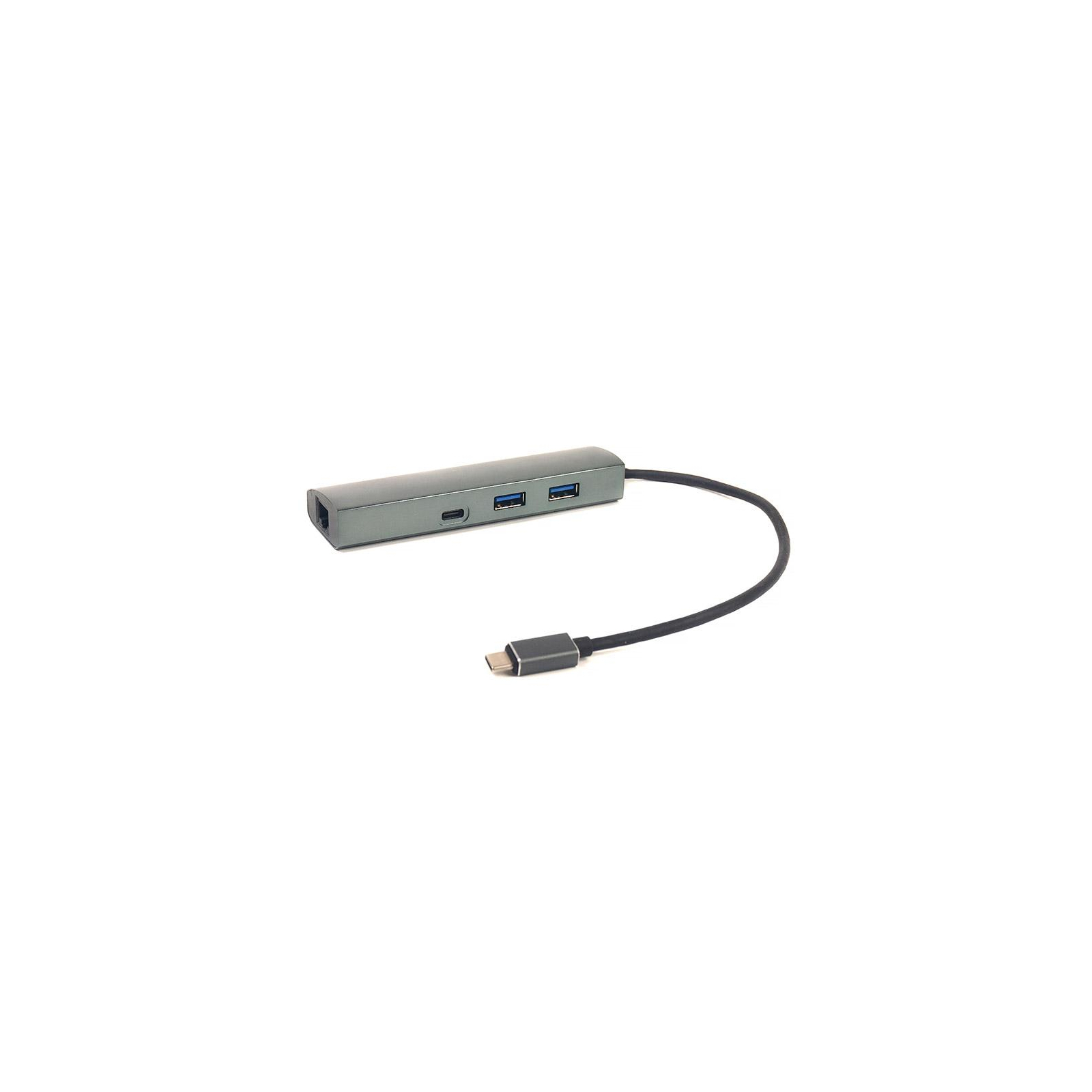 Порт-реплікатор PowerPlant Type-C USB 3.1 -> 2*USB3.0, Type-C USB3.1, Gigabit Ethernet (CA910557)